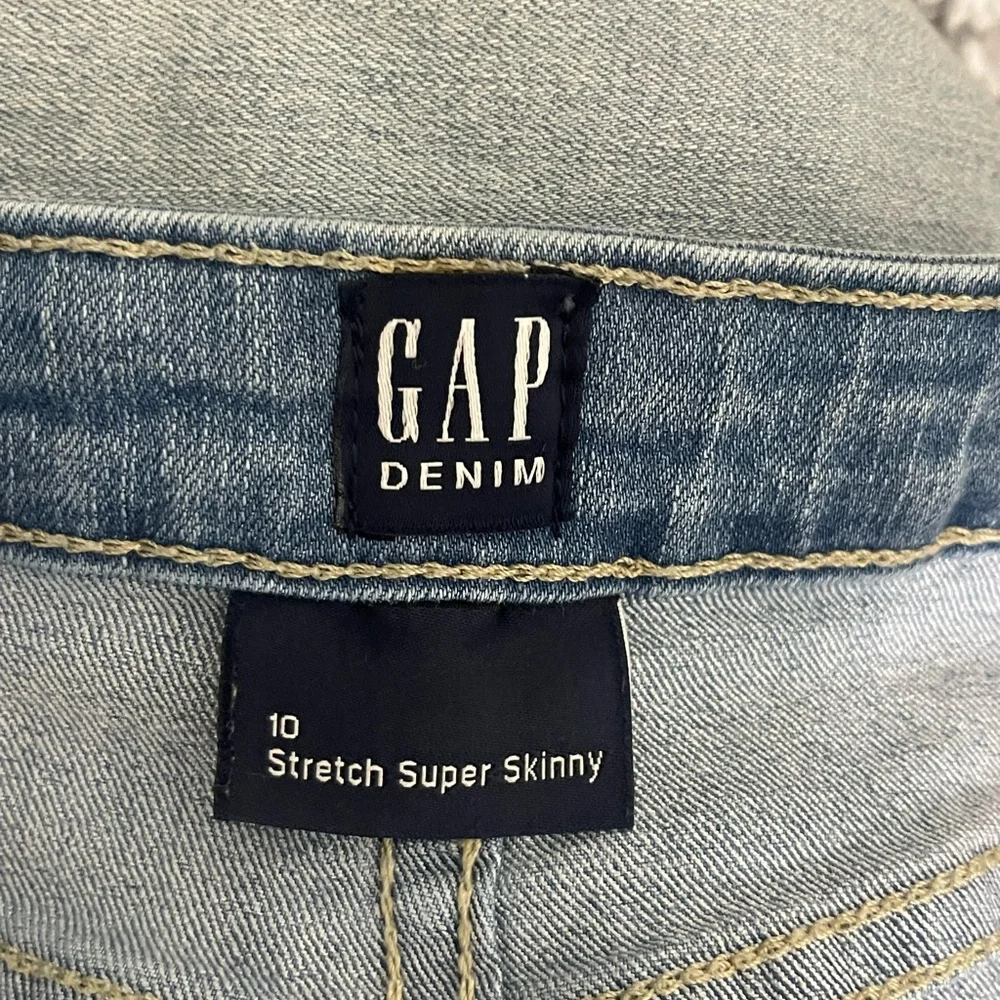 GAP Denim Girl's Light Wash Blue‎ Stretch Super Skinny Jeans Size 10